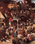 Pieter Bruegel the Elder Netherlandish Proverbs oil on canvas